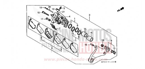 ETRIER DE FREIN ARRIERE ST1100L de 1990